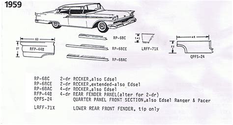 1959 ford sheet metal|1957 Ford sheet metal.